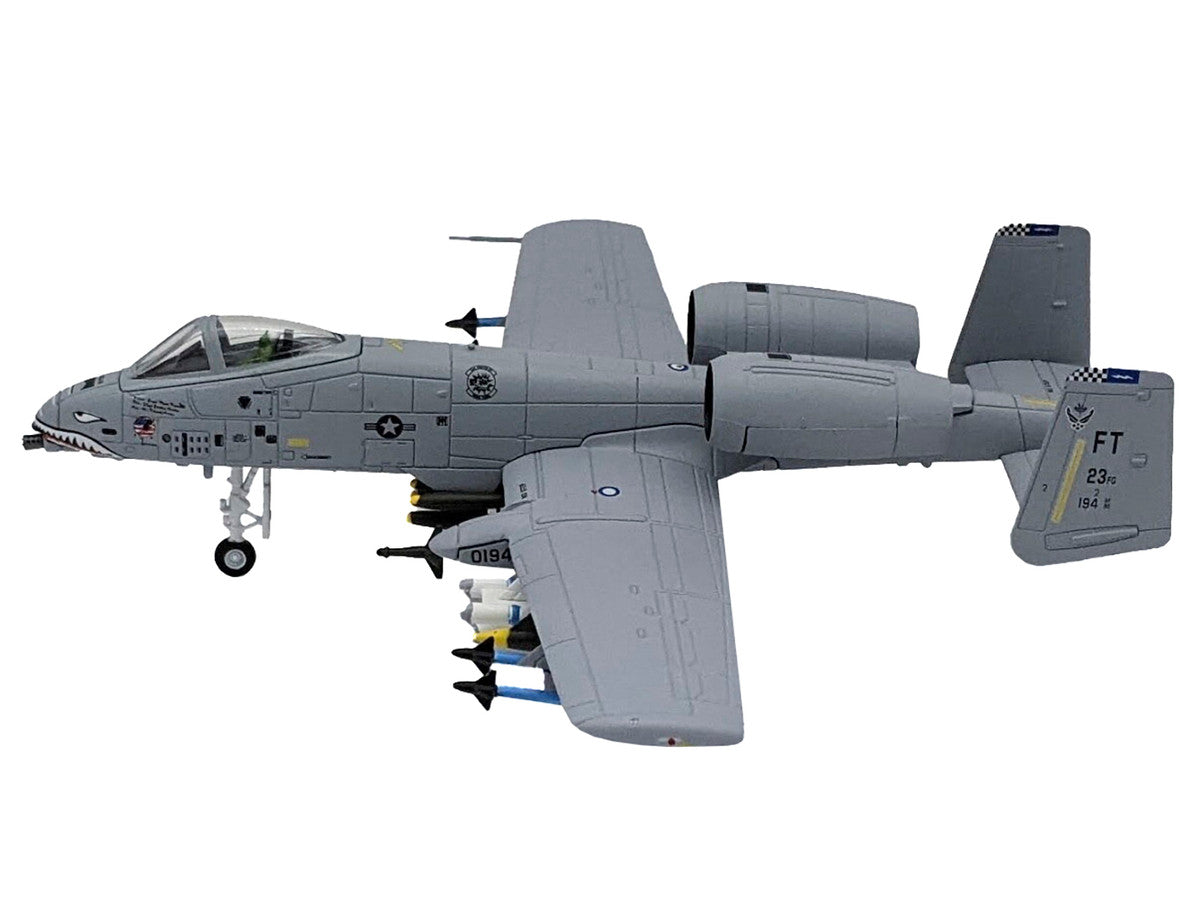 Republic A-10C Thunderbolt II Attack Aircraft "Flying Tigers 23rd Fighter Group 23rd Wing" (2003) United States Air Force 1/100 Diecast Model Airplane-2