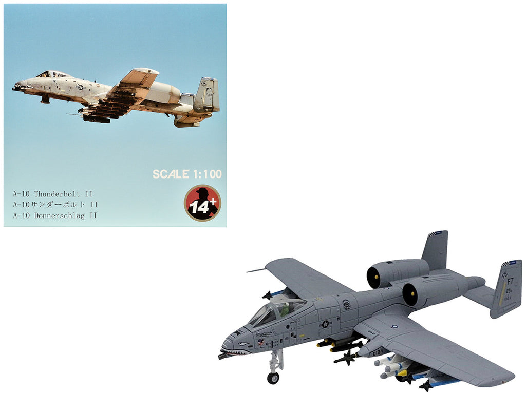 Republic A-10C Thunderbolt II Attack Aircraft "Flying Tigers 23rd Fighter Group 23rd Wing" (2003) United States Air Force 1/100 Diecast Model Airplane-0