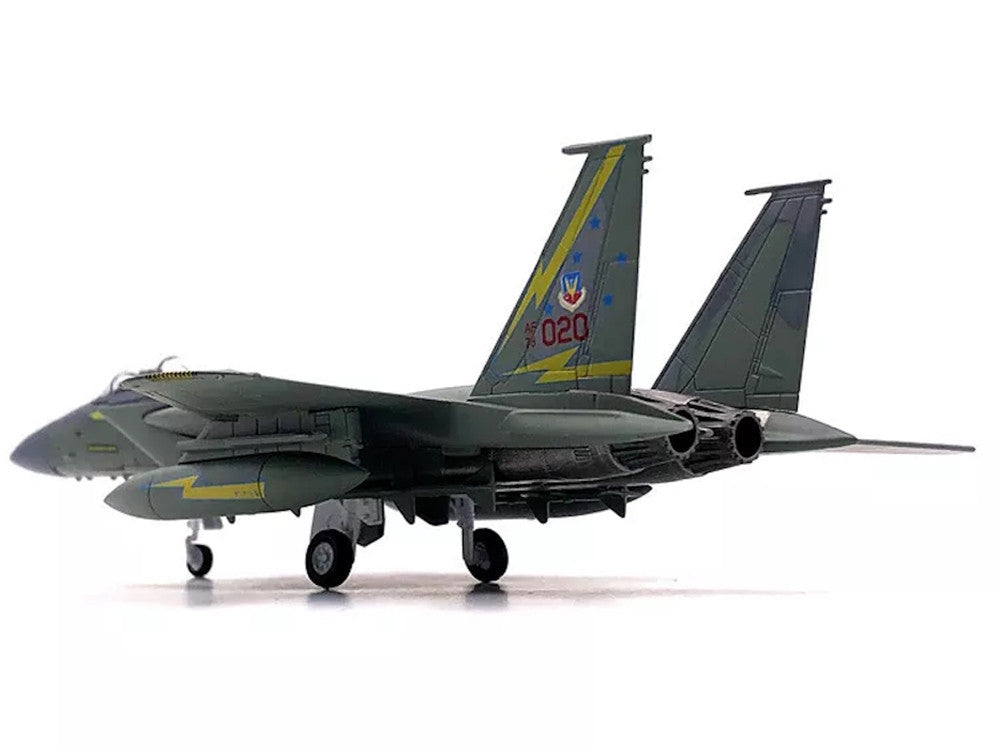 McDonnell Douglas F-15A Eagle Aircraft "Spittin Kittens 5th Fighter-Interceptor Squadron Tactical Air Command Minot AFB" (1985) United States Air Force 1/100 Diecast Model Airplane-1
