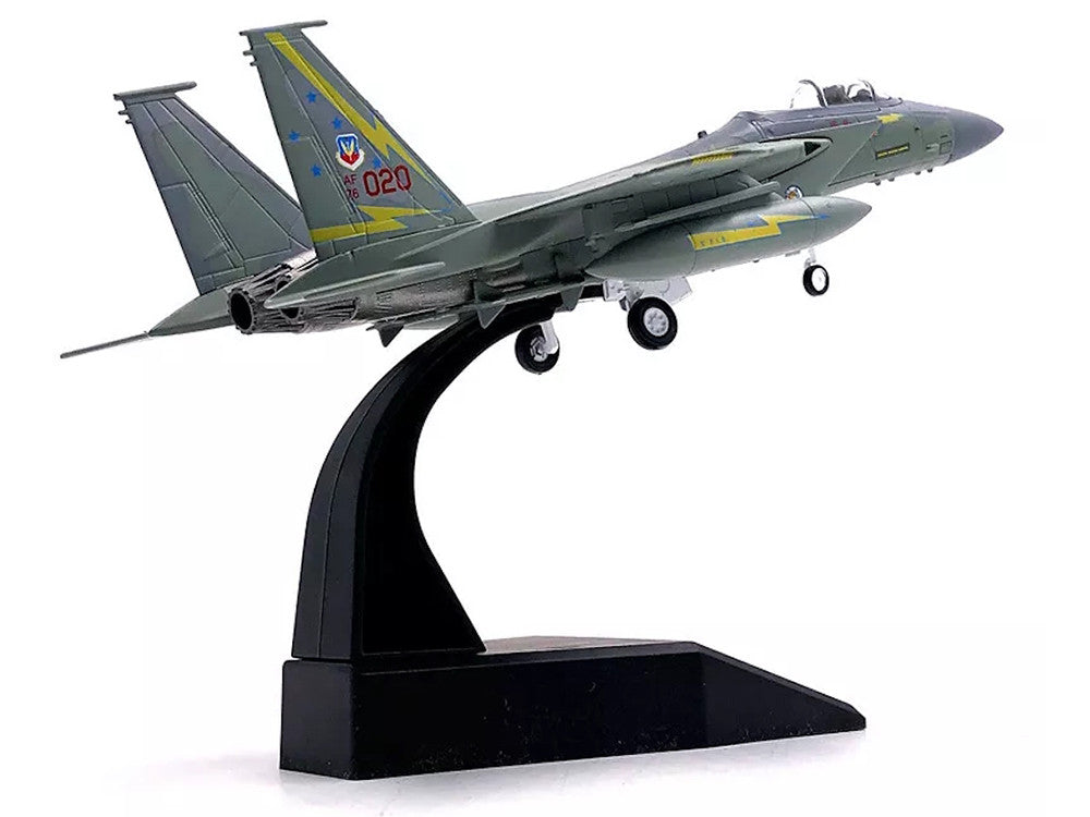 McDonnell Douglas F-15A Eagle Aircraft "Spittin Kittens 5th Fighter-Interceptor Squadron Tactical Air Command Minot AFB" (1985) United States Air Force 1/100 Diecast Model Airplane-3