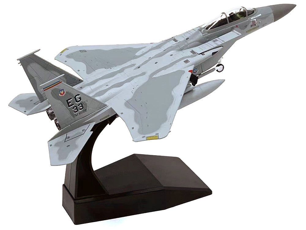 McDonnell Douglas F-15C Eagle Aircraft "MiG Killer Gulf Spirit 58th Tactical Fighter Squadron 33rd Tactical Fighter Wing Desert Storm" (1991) United States Air Force 1/100 Diecast Model Airplane-3