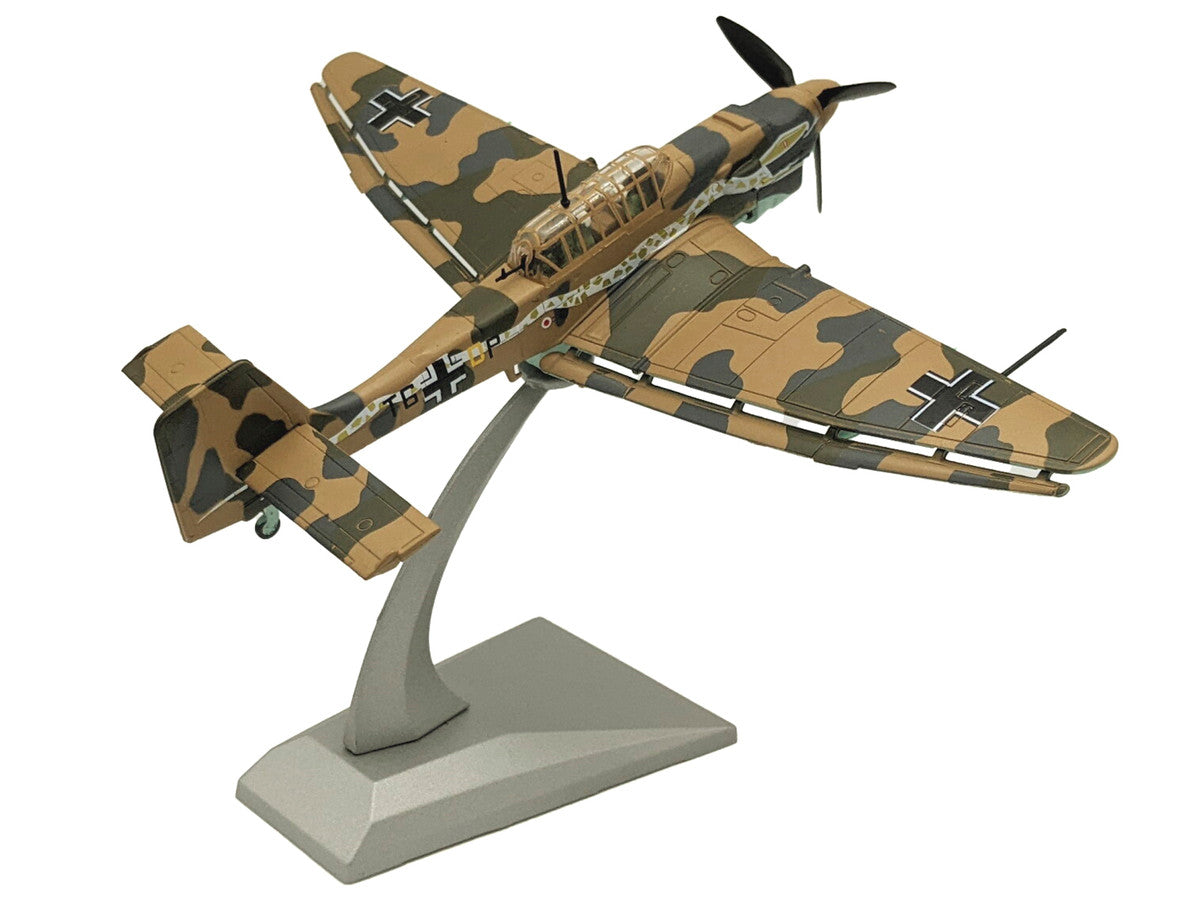 Junkers Ju 87R Trop Stuka Bomber Aircraft "Immelmann 6./StG 2 Libya" (1941) German Luftwaffe 1/72 Diecast Model Airplane-1