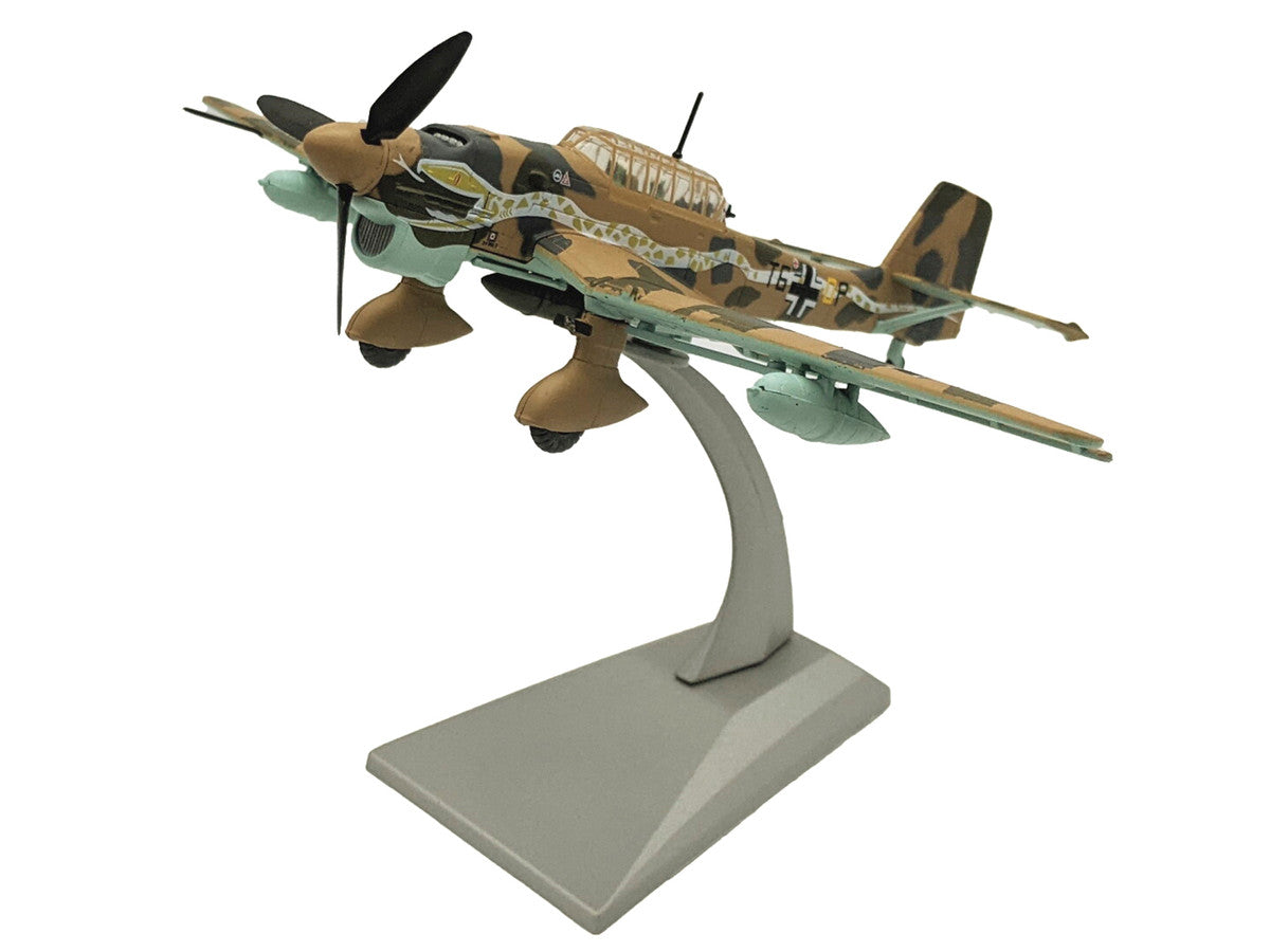 Junkers Ju 87R Trop Stuka Bomber Aircraft "Immelmann 6./StG 2 Libya" (1941) German Luftwaffe 1/72 Diecast Model Airplane-3