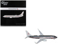 Boeing 737-800 Commercial Aircraft "American Airlines - American Heritage Jet" (N905NN) Silver with Red Stripes "Gemini 100" Series 1/100 Diecast Model Airplane by GeminiJets-0