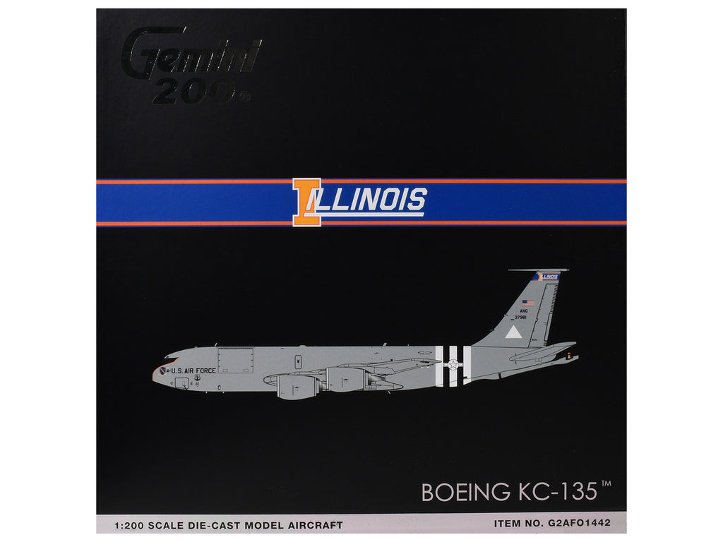 Boeing KC-135R Stratotanker Tanker Aircraft "Illinois Air National Guard" (63-7981) United States Air Force "Gemini 200" Series 1/200 Diecast Model by GeminiJets-2