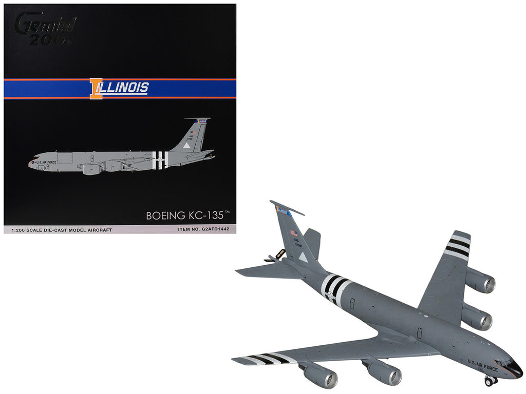 Boeing KC-135R Stratotanker Tanker Aircraft "Illinois Air National Guard" (63-7981) United States Air Force "Gemini 200" Series 1/200 Diecast Model by GeminiJets-0