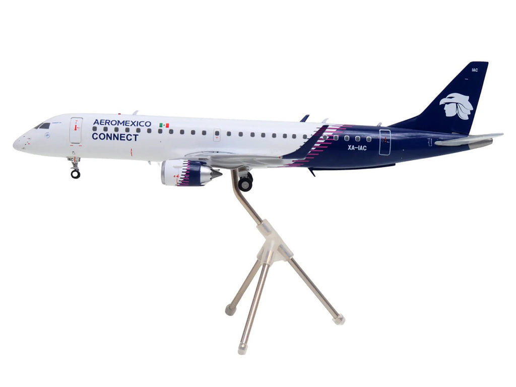Embraer ERJ-190 Commercial Aircraft "Aeromexico Connect" (XA-IAC) White with Blue Tail "Gemini 200" Series 1/200 Diecast Model Airplane by GeminiJets-0