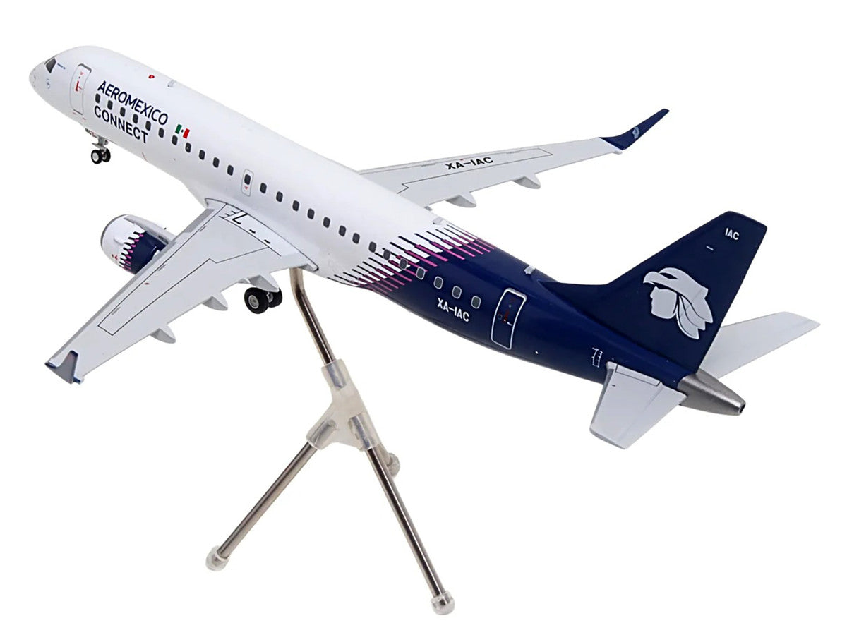 Embraer ERJ-190 Commercial Aircraft "Aeromexico Connect" (XA-IAC) White with Blue Tail "Gemini 200" Series 1/200 Diecast Model Airplane by GeminiJets-1