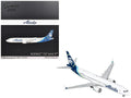 Boeing 737 MAX 9 Commercial Aircraft "Alaska Airlines" (N708AL) White with Blue Tail "Gemini 200" Series 1/200 Diecast Model Airplane by GeminiJets-0