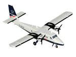 De Havilland DHC-6-300 Commercial Aircraft "British Airways Express" (N803AK) Gray with Blue Tail "Gemini 200" Series 1/200 Diecast Model Airplane by GeminiJets-1