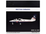 De Havilland DHC-6-300 Commercial Aircraft "British Airways Express" (N803AK) Gray with Blue Tail "Gemini 200" Series 1/200 Diecast Model Airplane by GeminiJets-2