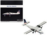 De Havilland DHC-6-300 Commercial Aircraft "British Airways Express" (N803AK) Gray with Blue Tail "Gemini 200" Series 1/200 Diecast Model Airplane by GeminiJets-0