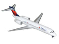 Boeing 717-200 Commercial Aircraft "Delta Air Lines" (N947AT) White with Blue and Red Tail "Gemini 200" Series 1/200 Diecast Model by GeminiJets-0