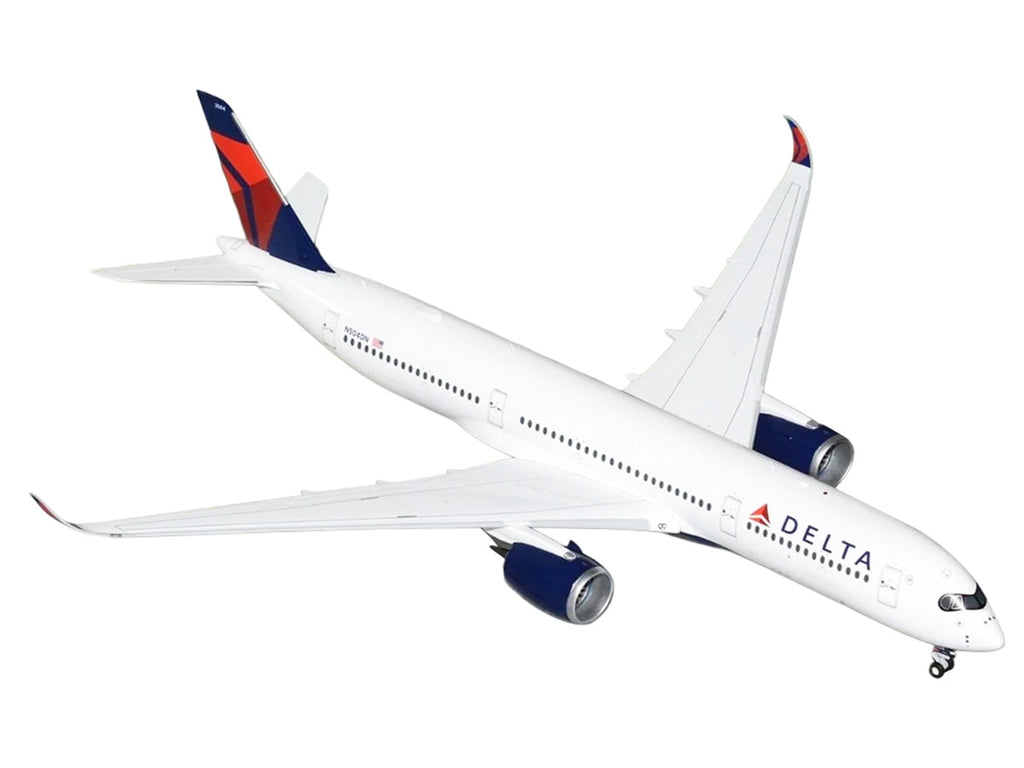 Airbus A350-900 Commercial Aircraft "Delta Air Lines" (N504DN) White with Red and Blue Tail "Gemini 200" Series 1/200 Diecast Model Airplane by GeminiJets-1