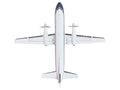Saab 340A Commercial Aircraft "Delta Connection - Business Express Airlines" (N749BA) White with Dark Blue and Red Stripes "Gemini 200" Series 1/200 Diecast Model by GeminiJets-0