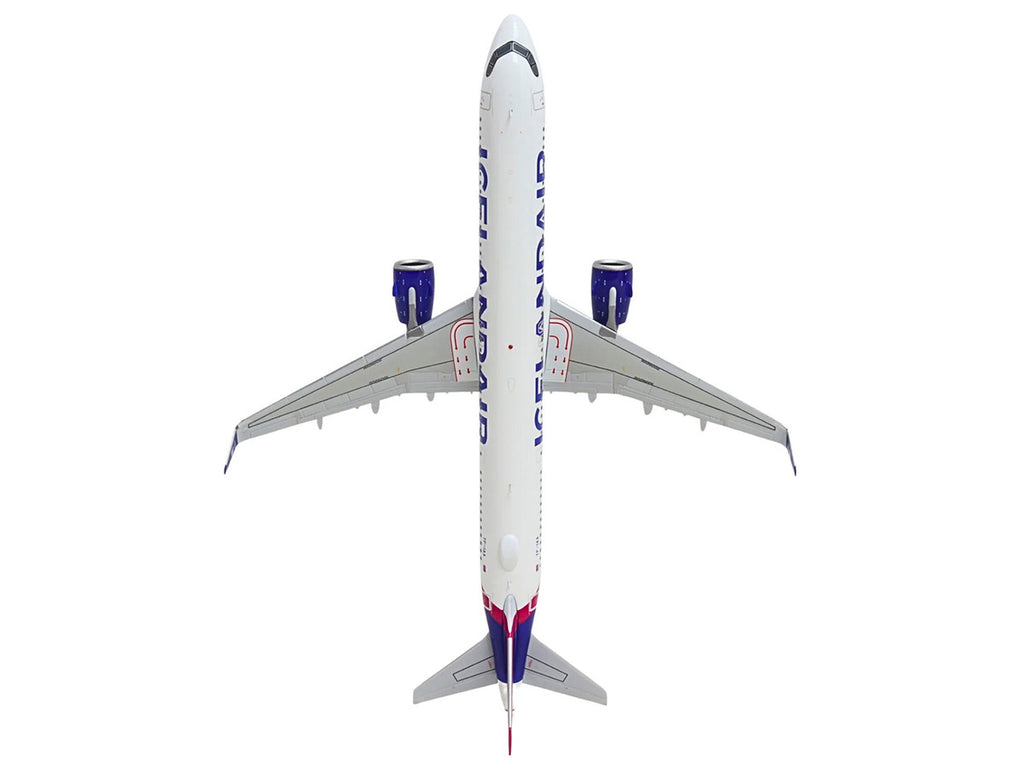 Airbus A321neo Commercial Aircraft "Icelandair" (TF-IAA) White with Blue and Pink Tail "Gemini 200" Series 1/200 Diecast Model by GeminiJets-0