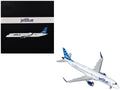 Embraer ERJ-190 Commercial Aircraft "JetBlue Airways" (N323JB) White with Blue Striped Tail "Gemini 200" Series 1/200 Diecast Model Airplane by GeminiJets-0