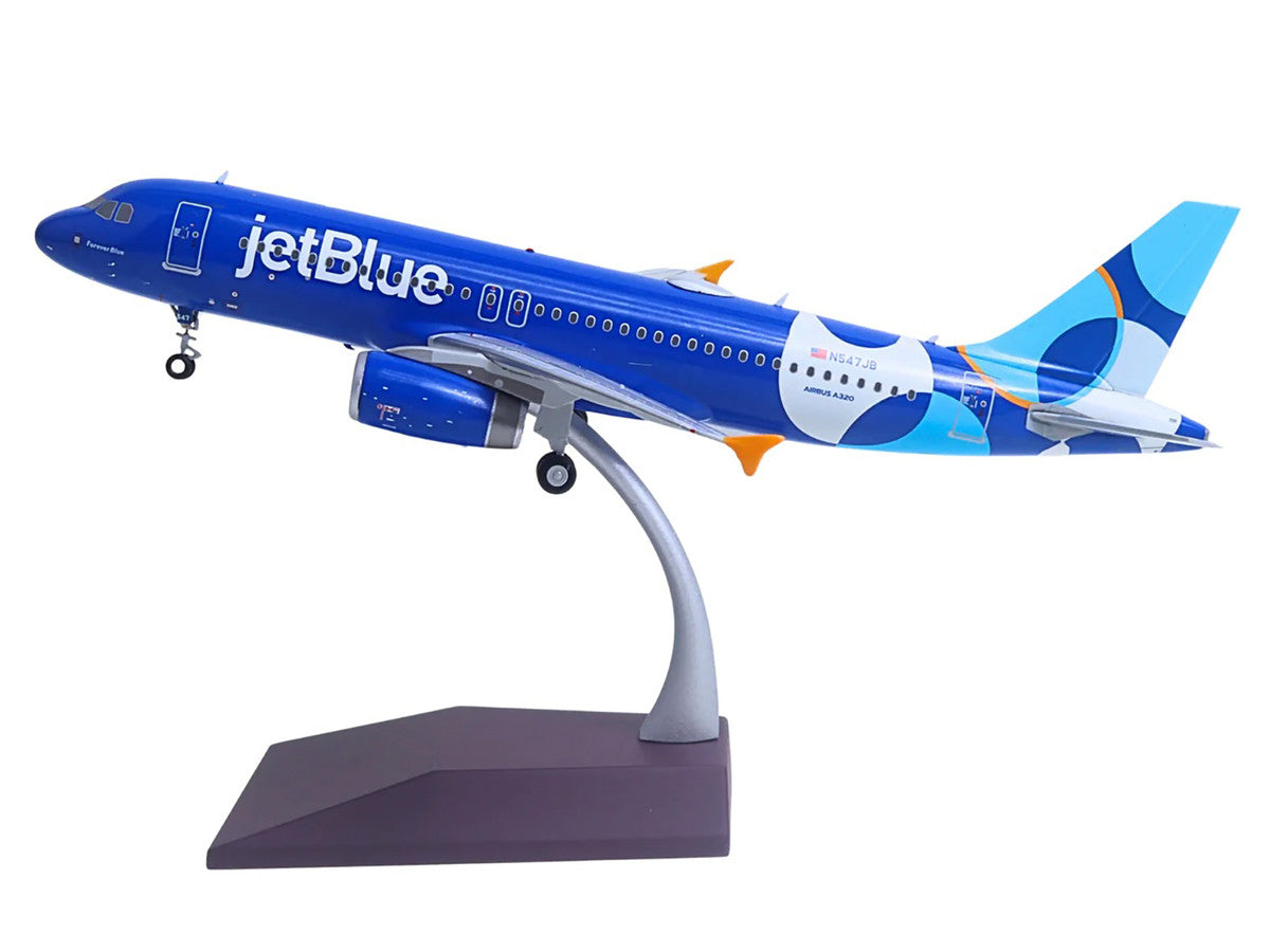 Airbus A320 Commercial Aircraft "JetBlue Airways - Forever Blue" (N547JB) Blue with Graphics "Gemini 200" Series 1/200 Diecast Model Airplane by GeminiJets-0