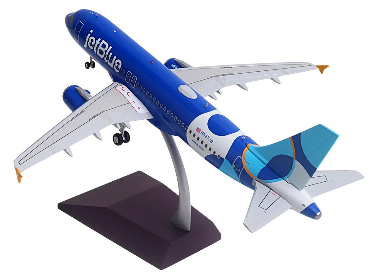 Airbus A320 Commercial Aircraft "JetBlue Airways - Forever Blue" (N547JB) Blue with Graphics "Gemini 200" Series 1/200 Diecast Model Airplane by GeminiJets-2