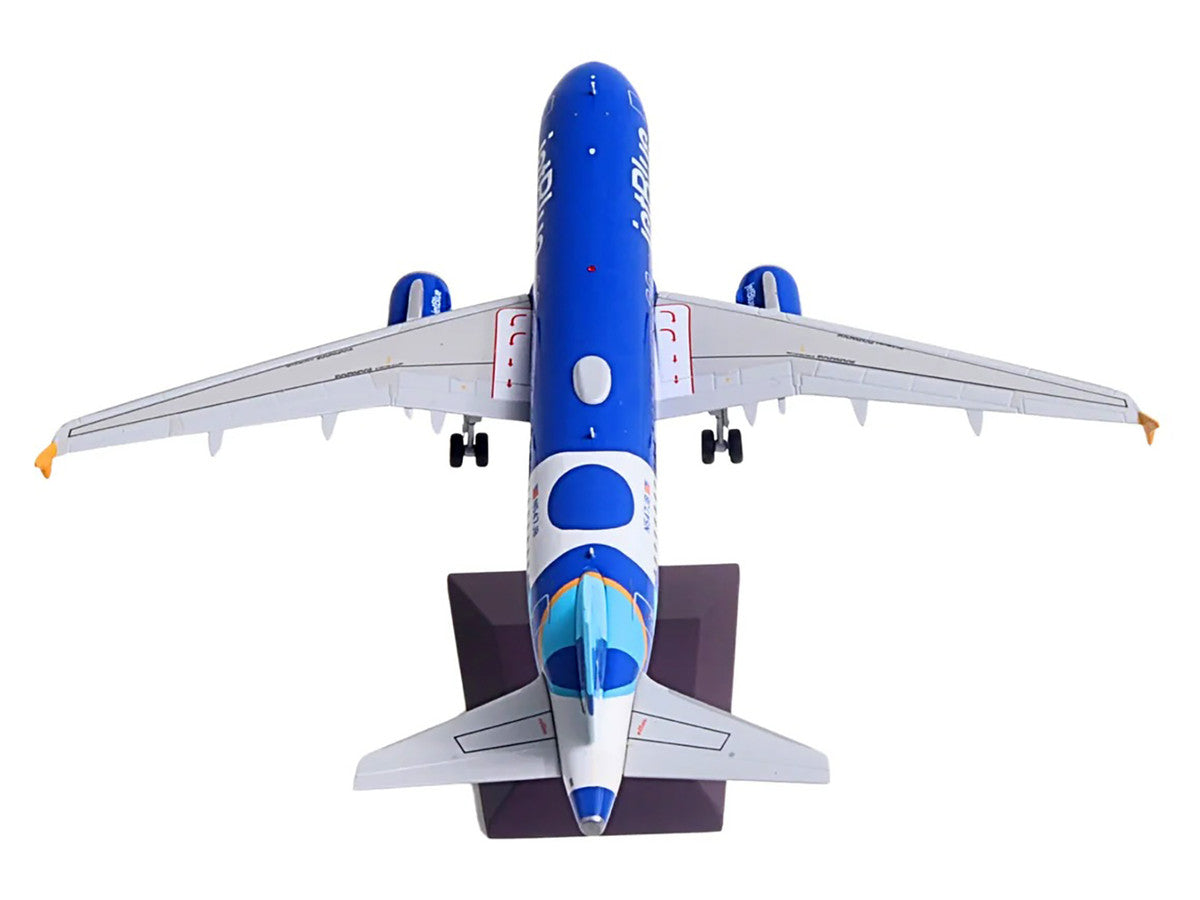 Airbus A320 Commercial Aircraft "JetBlue Airways - Forever Blue" (N547JB) Blue with Graphics "Gemini 200" Series 1/200 Diecast Model Airplane by GeminiJets-1