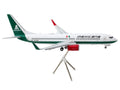 Boeing 737-800 Commercial Aircraft with Flaps Down "Mexicana" (XA-ASM) White with Green Stripes "Gemini 200" Series 1/200 Diecast Model Airplane by GeminiJets-0