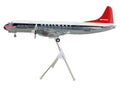 Lockheed L-188 Electra Commercial Aircraft "Northwest Orient" (N128US) White and Gray with Blue Stripes and Red Tail "Gemini 200" Series 1/200 Diecast Model Airplane by GeminiJets-0