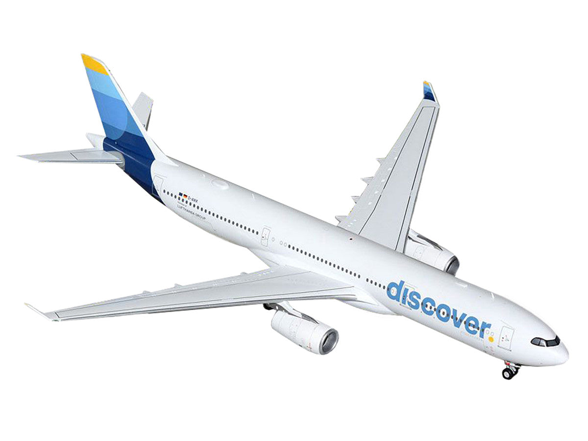 Airbus A330-300 Commercial Aircraft "Discover Airlines" (D-AIKK) White with Blue Tail "Gemini 200" Series 1/200 Diecast Model Airplane by GeminiJets-0