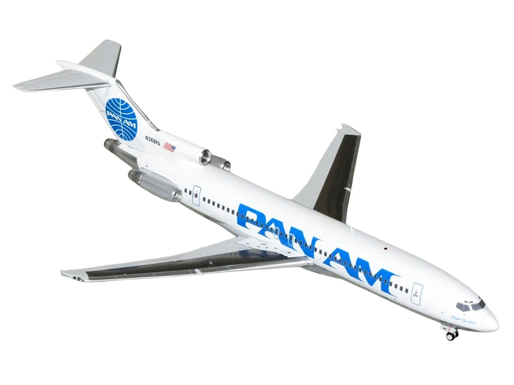 Boeing 727-200 Commercial Aircraft "Pan American World Airways - Clipper Goodwill" (N368PA) White with Blue Tail Graphics "Gemini 200" Series 1/200 Diecast Model Airplane by GeminiJets-1