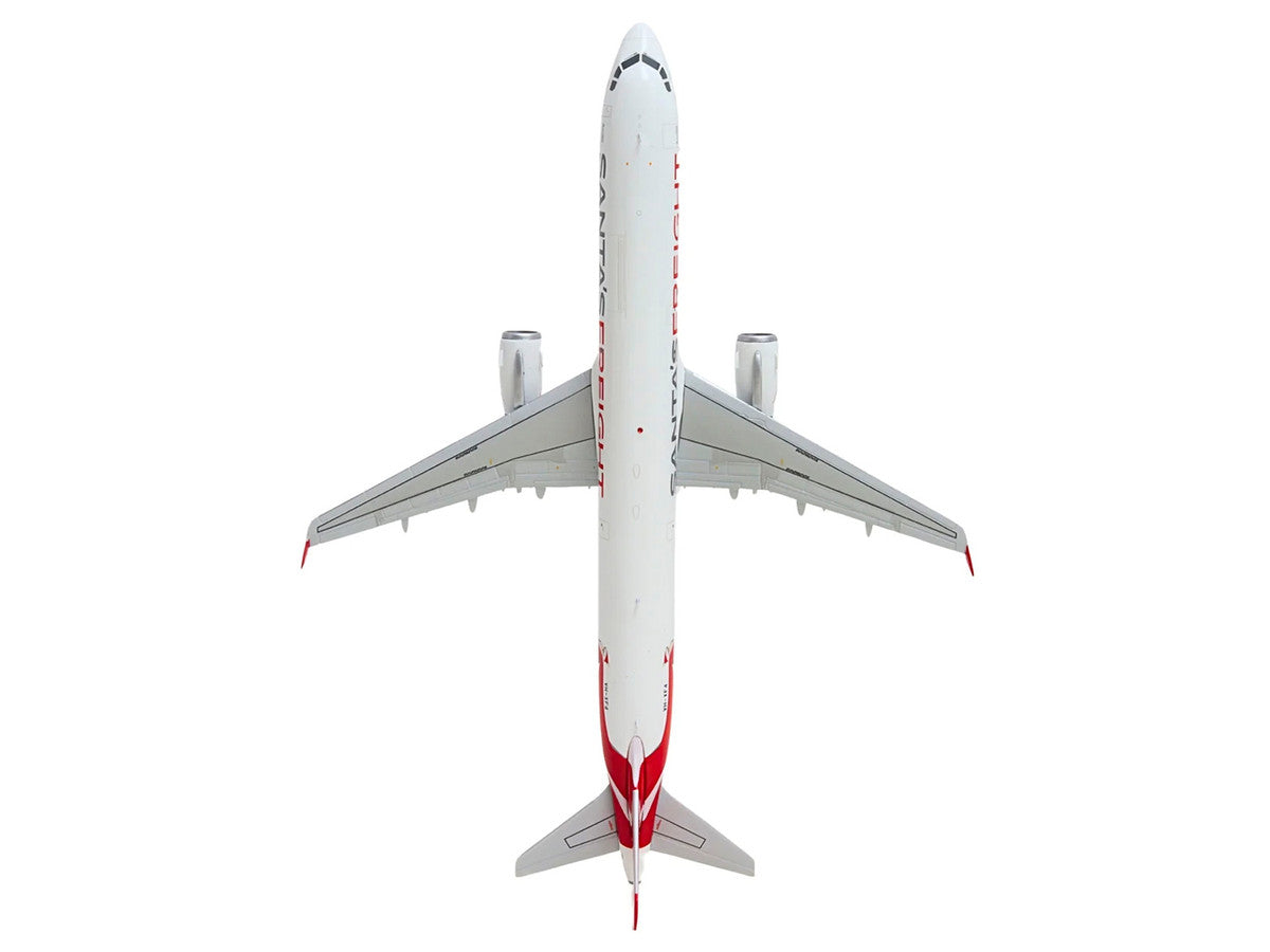 Airbus A321P2F Commercial Aircraft "Qantas Freight - Santa’s Freight" (VH-XF4) White with Graphics and Red Tail "Gemini 200" Series 1/200 Diecast Model by GeminiJets-1