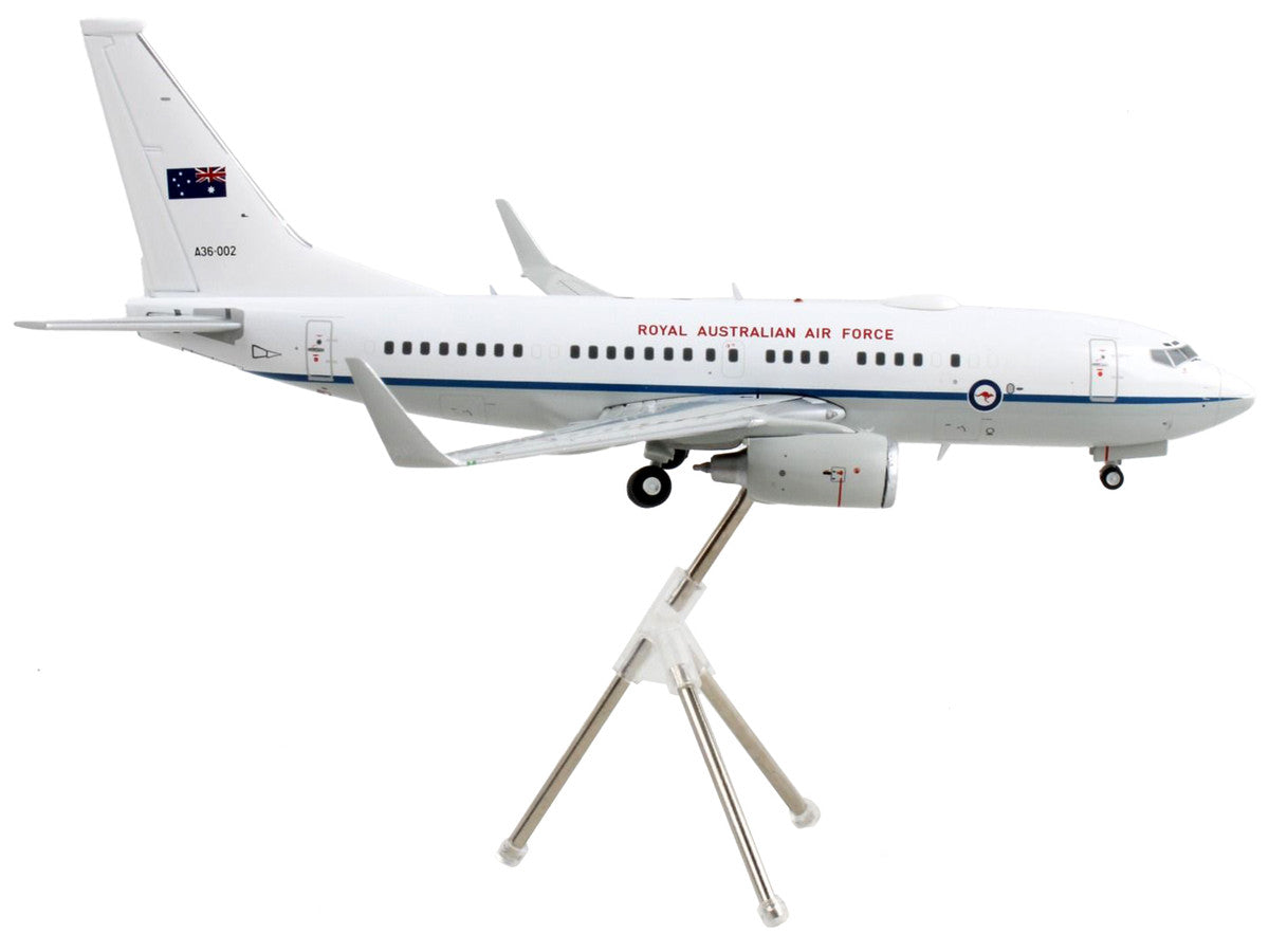 Boeing 737-700 Transport Aircraft "Royal Australian Air Force - A36-002" White and Gray "Gemini 200" Series 1/200 Diecast Model Airplane by GeminiJets-1