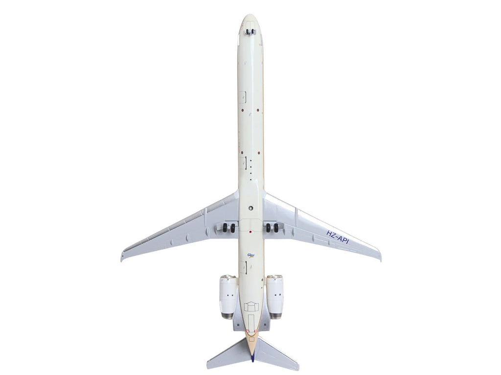 McDonnell Douglas MD-90 Commercial Aircraft "Saudia Airlines" (HZ-API) Beige with Blue Tail "Gemini 200" Series 1/200 Diecast Model by GeminiJets-0