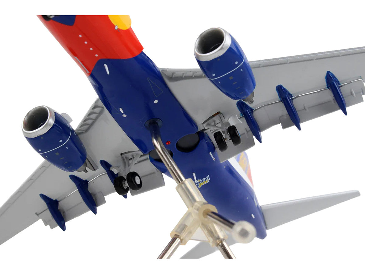 Boeing 737-700 Commercial Aircraft with Flaps Down Configuration "Southwest Airlines - Colorado One" (N230WN) White and Blue "Gemini 200" Series 1/200 Diecast Model Airplane by GeminiJets-3