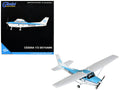 Cessna 172 Skyhawk Aircraft "KLM Aeroclub" (PH-WVO) Light Blue and White "Gemini General Aviation" Series 1/72 Diecast Model Airplane by GeminiJets-0
