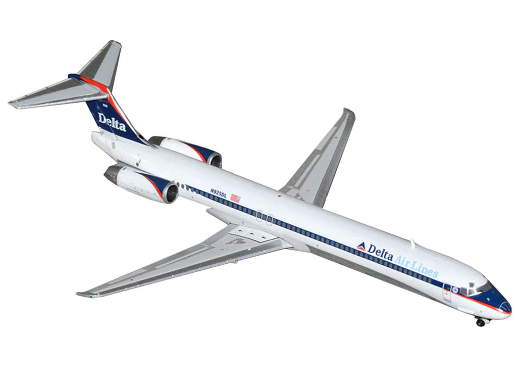 McDonnell Douglas MD-88 Commercial Aircraft "Delta Air Lines" (N925DL) White with Blue and Red Graphics 1/400 Diecast Model Airplane by GeminiJets-1