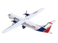 ATR 72-200 Commercial Aircraft "Cubana Airlines" (CU-T1548) White with Red and Blue Stripes 1/400 Diecast Model Airplane by GeminiJets-0