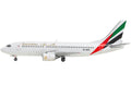 Boeing 737-300 Commercial Aircraft "Emirates Airlines" (AP-BCD) White with Striped Tail 1/400 Diecast Model by GeminiJets-0