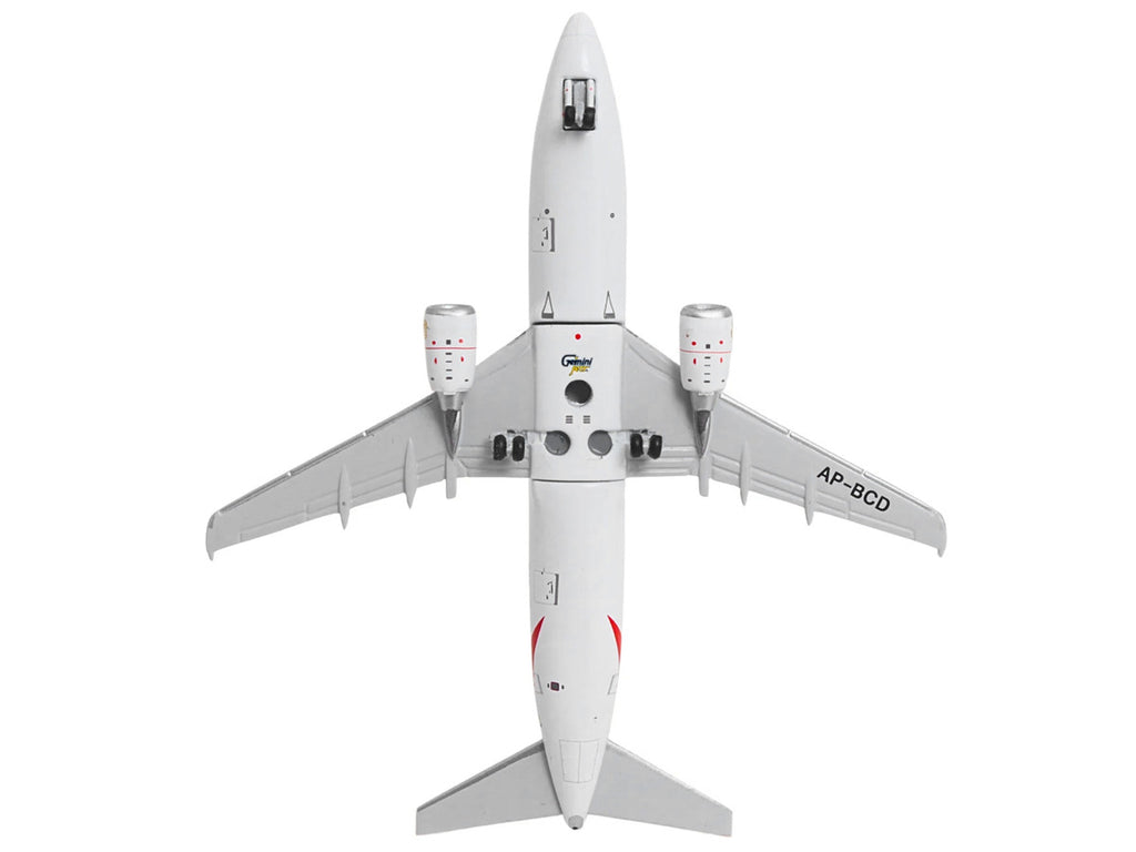 Boeing 737-300 Commercial Aircraft "Emirates Airlines" (AP-BCD) White with Striped Tail 1/400 Diecast Model by GeminiJets-2