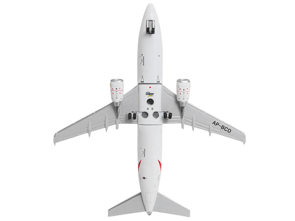 Boeing 737-300 Commercial Aircraft "Emirates Airlines" (AP-BCD) White with Striped Tail 1/400 Diecast Model by GeminiJets-2