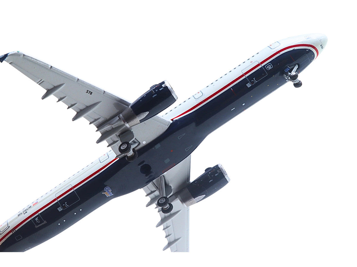 Airbus A321 Commercial Aircraft "American Airlines - US Airways Heritage Jet" (N578UW) White with Blue Tail 1/400 Diecast Model Airplane by GeminiJets-2