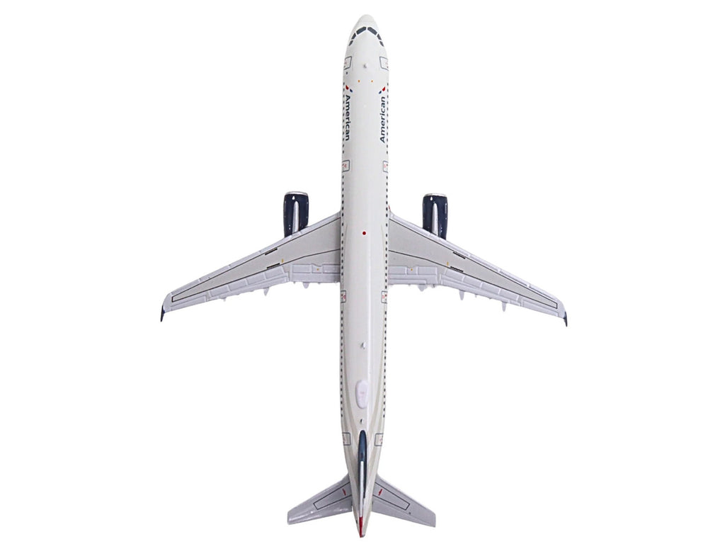 Airbus A321 Commercial Aircraft "American Airlines - US Airways Heritage Jet" (N578UW) White with Blue Tail 1/400 Diecast Model Airplane by GeminiJets-1