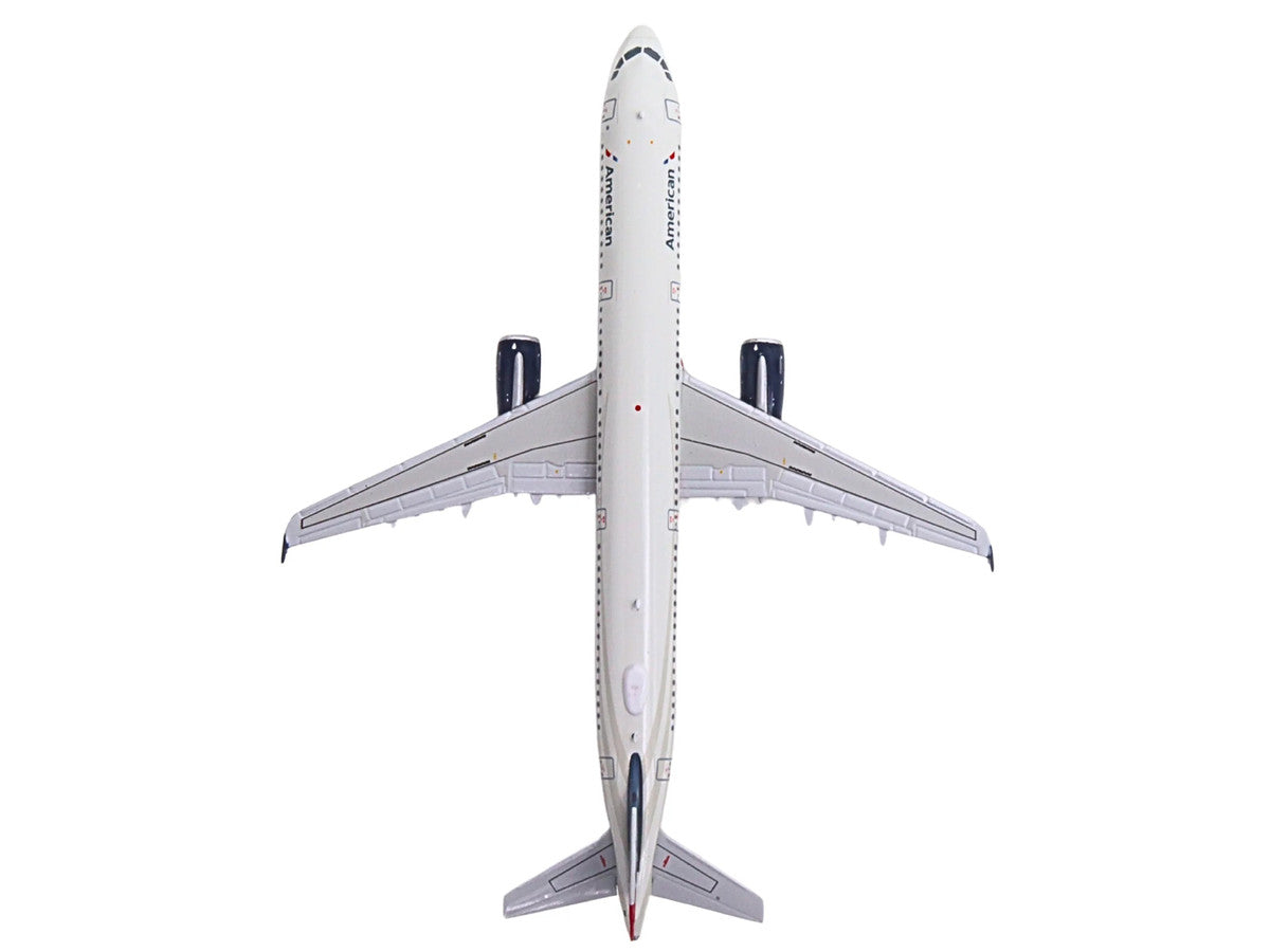 Airbus A321 Commercial Aircraft "American Airlines - US Airways Heritage Jet" (N578UW) White with Blue Tail 1/400 Diecast Model Airplane by GeminiJets-1