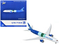 Boeing 787-9 Commercial Aircraft "United Airlines - The Future is SAF" (N24988) White and Blue with Stripes 1/400 Diecast Model Airplane by GeminiJets-0