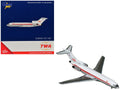 Boeing 727-100 Commercial Aircraft "Trans World Airlines" (N851TW) White with Red Stripes 1/400 Diecast Model by GeminiJets-0