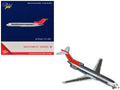 Boeing 727-200 Commercial Aircraft "Northwest Orient" (N298US) Silver with White Stripes and Red Tail 1/400 Diecast Model by GeminiJets-0