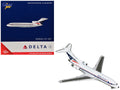 Boeing 727-100 Commercial Aircraft "Delta Air Lines" (N1633) White with Red and Blue Stripes 1/400 Diecast Model by GeminiJets-0