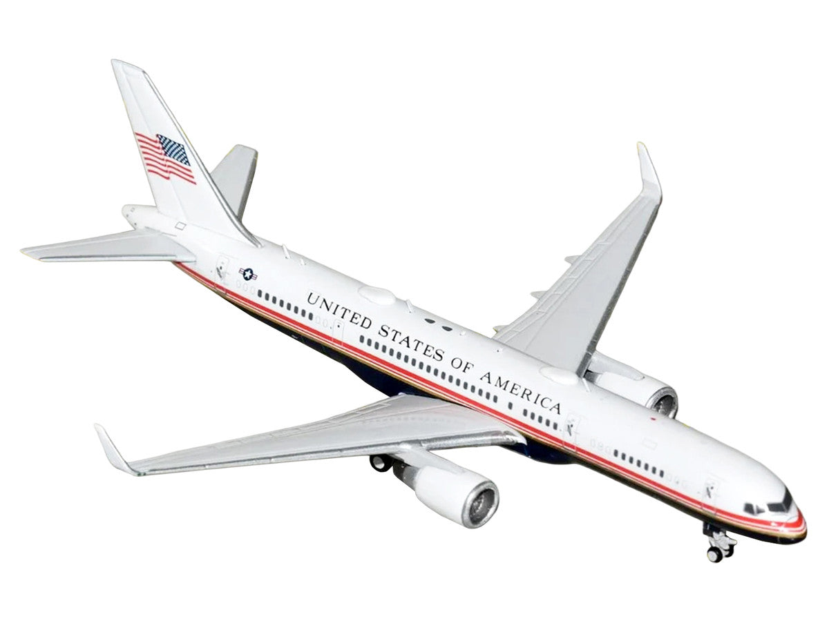 Boeing C-32A Transport Aircraft "Air Force Two - United States of America" (99-0003) White and Blue with Red Stripes 1/400 Diecast Model Airplane by GeminiJets-1