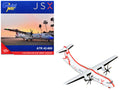 ATR 42-600 Commercial Aircraft "JSX" (N400JX) White with Red Stripes 1/400 Diecast Model Airplane by GeminiJets-0