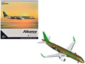 Embraer ERJ-190 Commercial Aircraft "Alliance Airlines - Sir Jack Brabham" (N7620U) Gold Metallic with Graphics 1/400 Diecast Model Airplane by GeminiJets-0