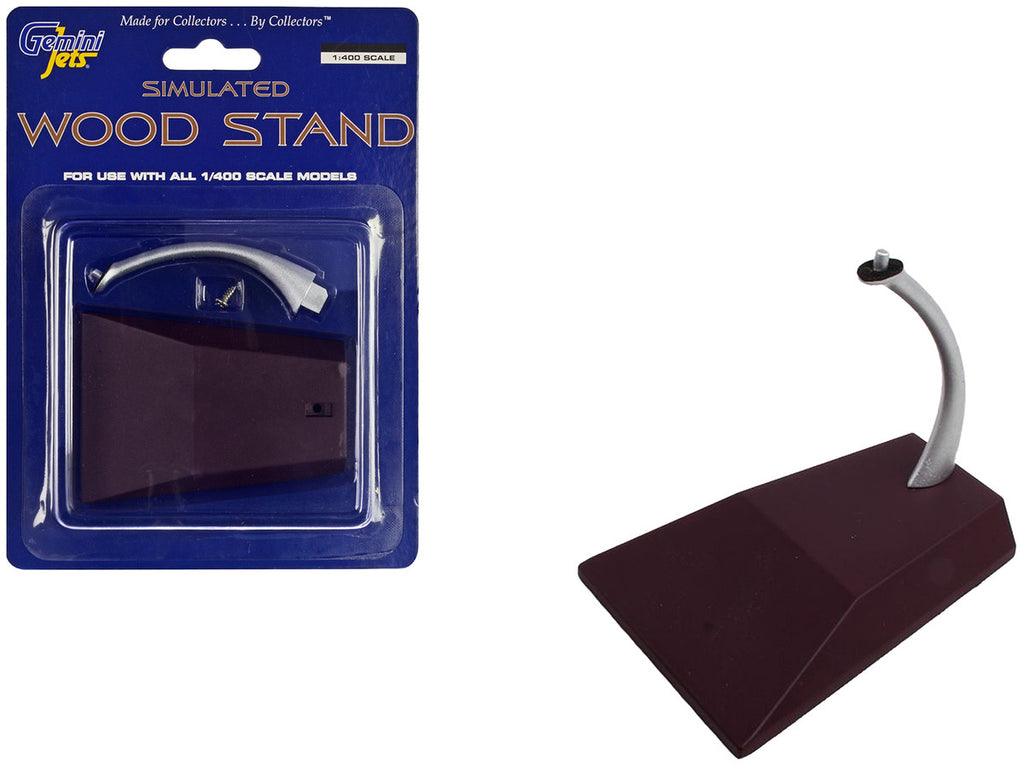 Simulated Wood Display Stand for 1/400 Scale Models by GeminiJets-0