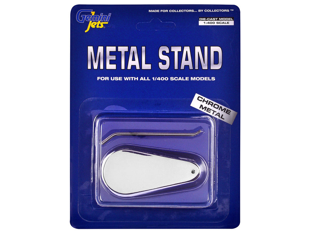 Chrome Metal Display Stand for 1/400 Scale Models by GeminiJets-2